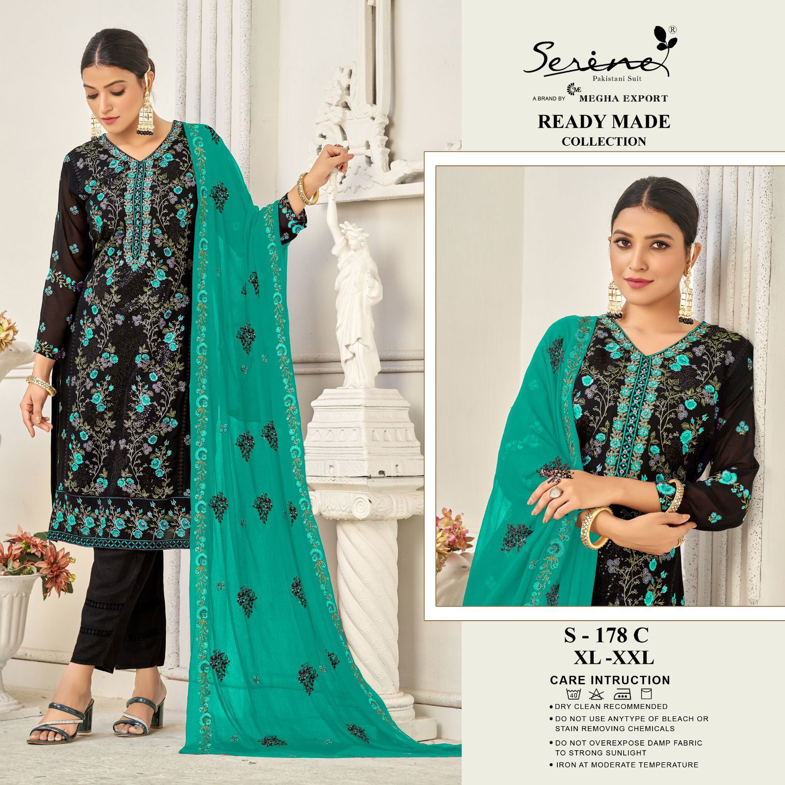 Serine S 178 Georgette Pakistani Readymade Suits Catalog